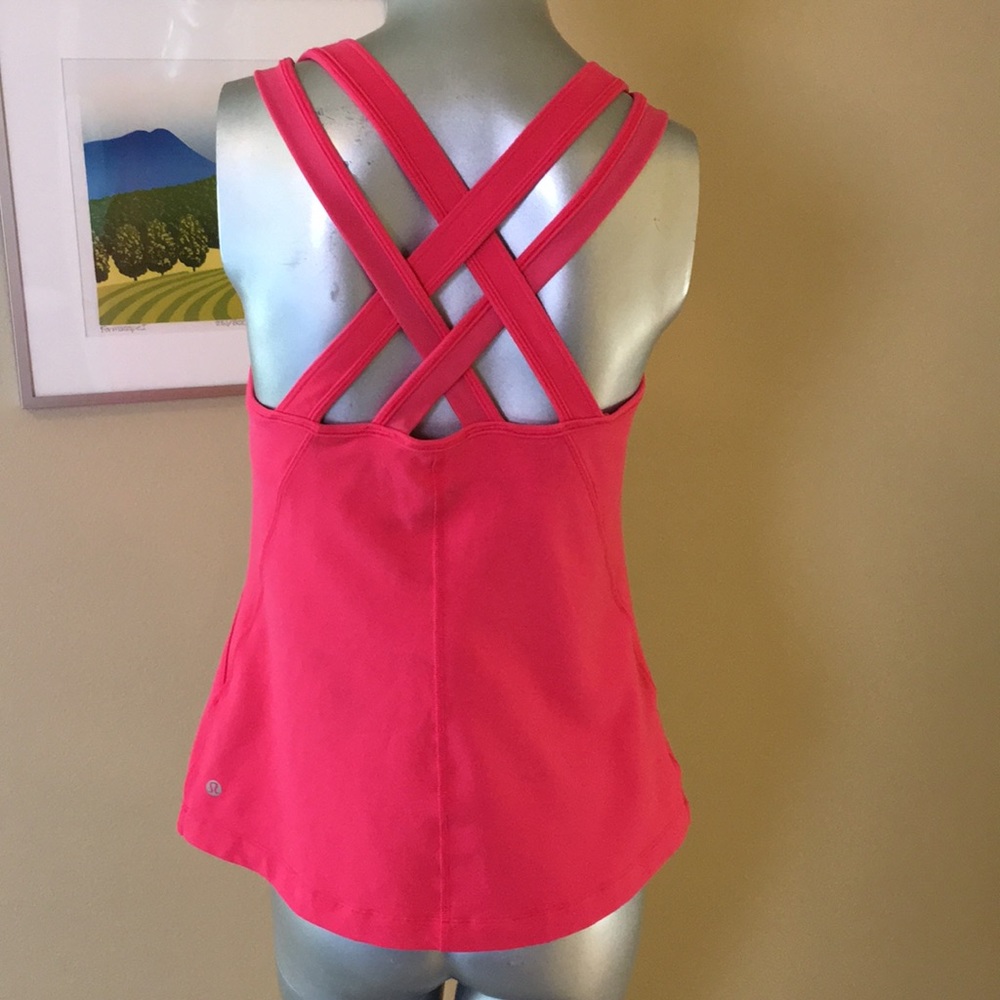 LULULEMON | Cross Strap Mesh Detail Tank Top
